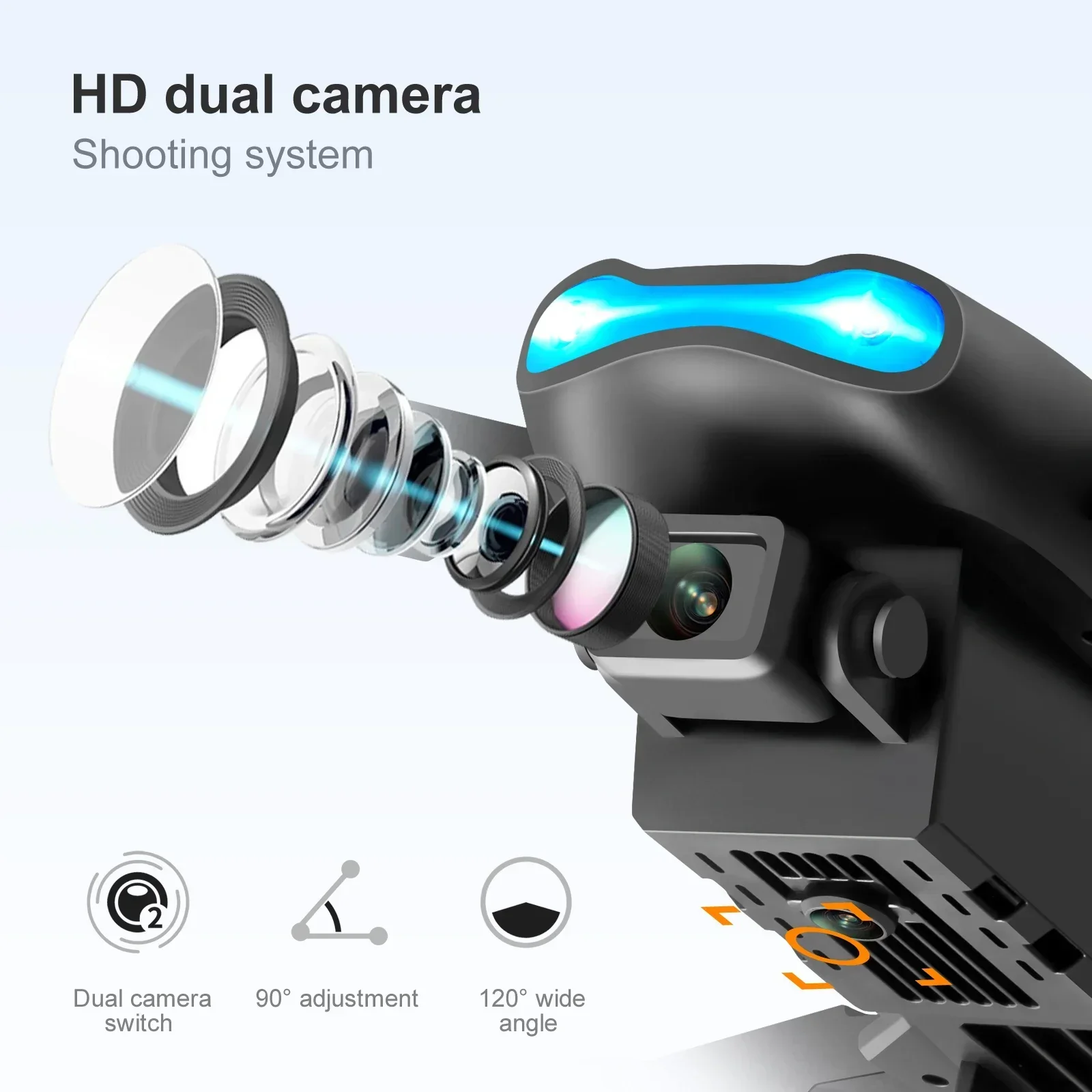 Fpv Brushless Rc Drone 4K - E99 K3 Pro 4K Drone plegable