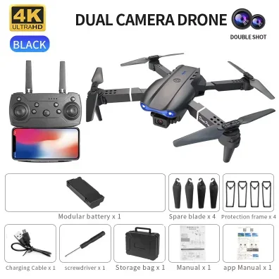 E99 K3 Pro 4K Drone plegable C - Fpv Brushless Rc Drone 4K reseña y precio