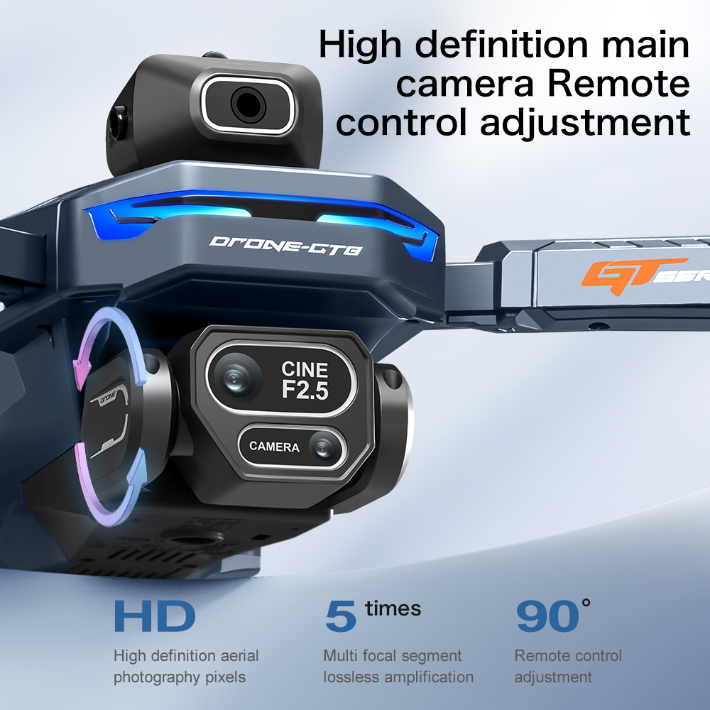 Dron RC con GPS plegable GT8,  - Fpv Brushless Rc Drone 4K reseña y precio