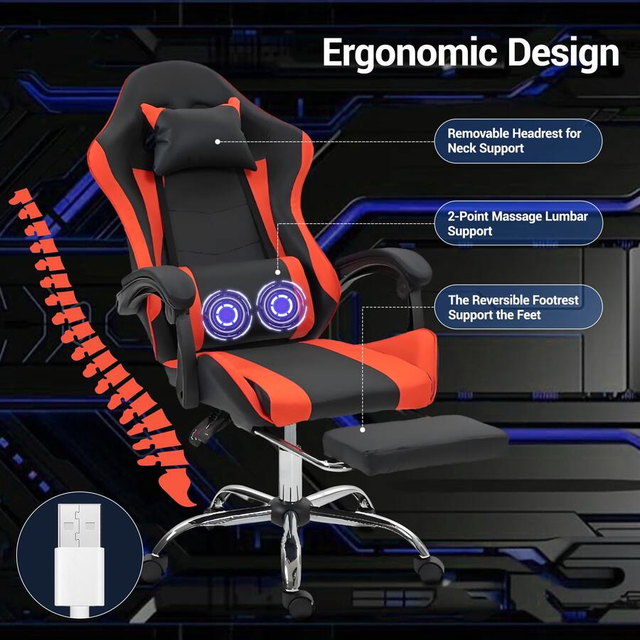 Silla de juego con soporte lum - Video Games reseña y precio