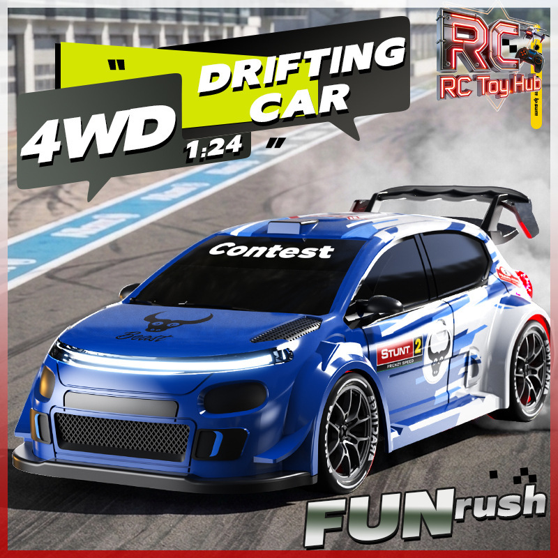 Coche de carreras eléctrico a  - Rc Drift Car 1 24 Scale 4Wd reseña y precio