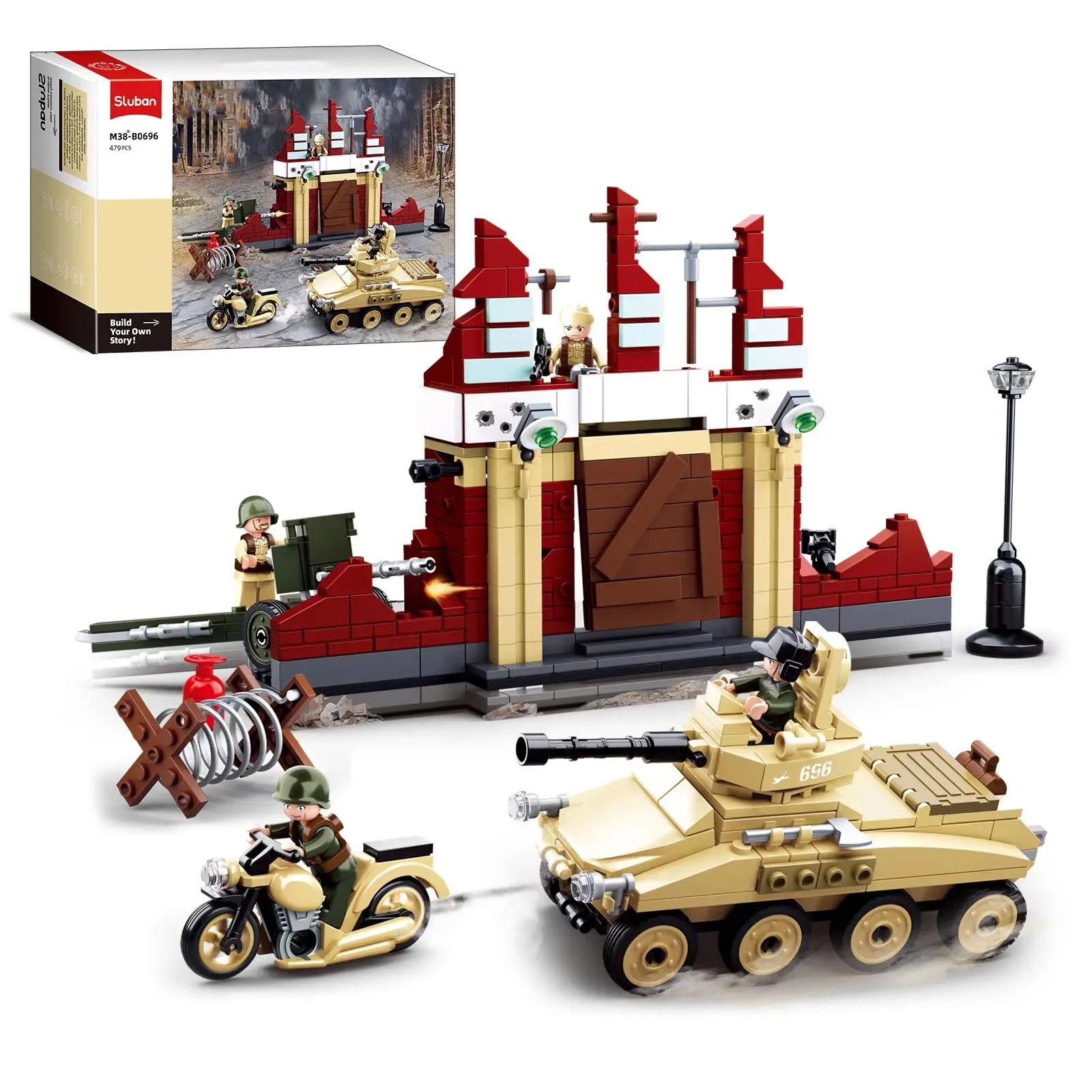 Juego de bloques de construcci - Lego Compatible Military Tank reseña y precio