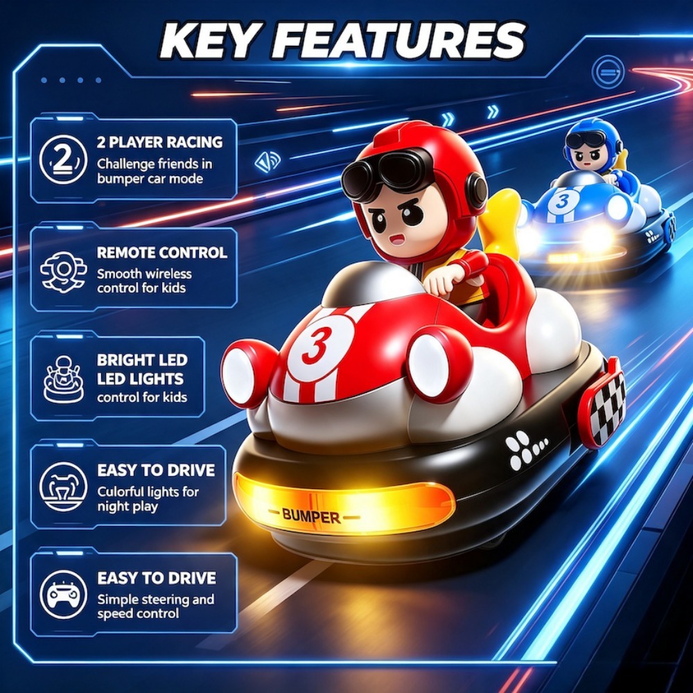 Coche de Choque Teledirigido d - Remote Control Toys reseña y precio